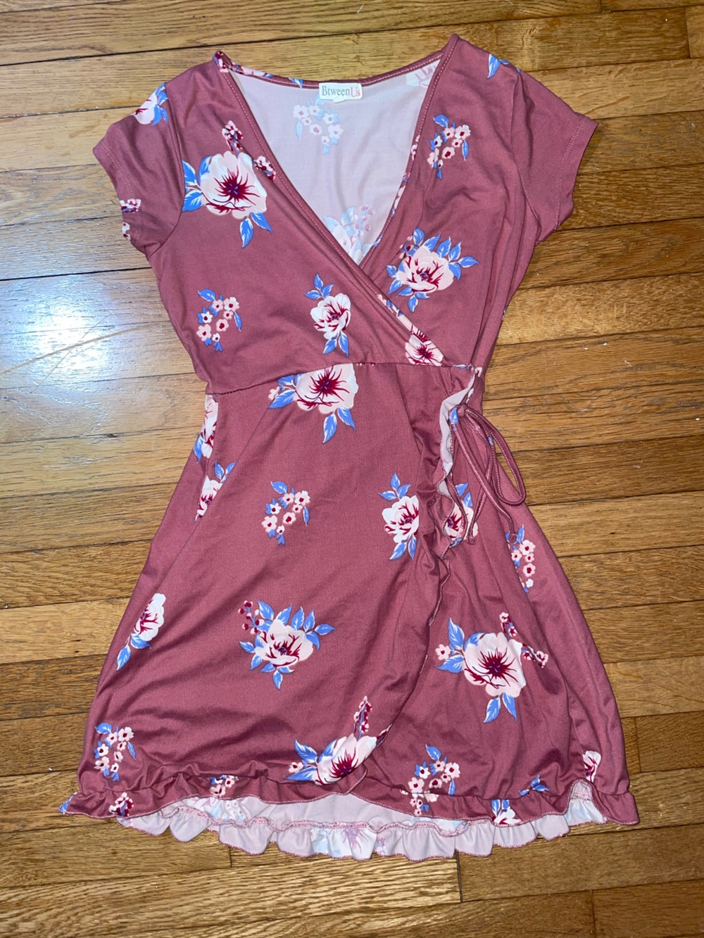 btween Rose Floral Lace-Trim Sleep Romper
